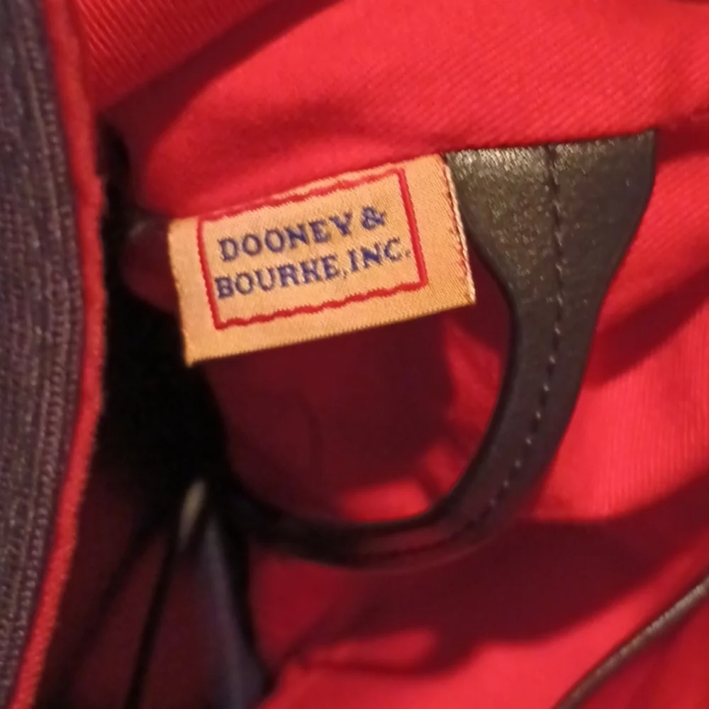 Dooney & Bourke Plaid Drawstring BackPack - Picture 4 of 5